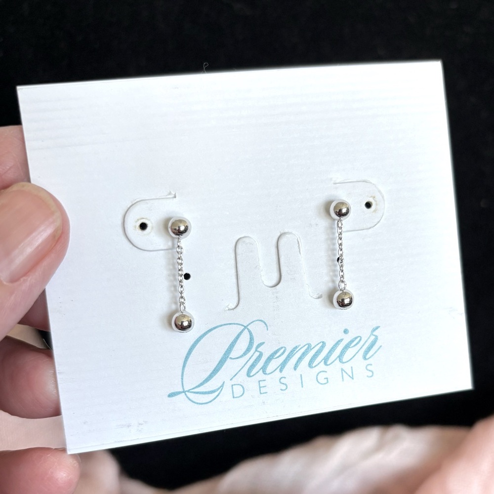 Premier Designs Sterling Silver Earrings